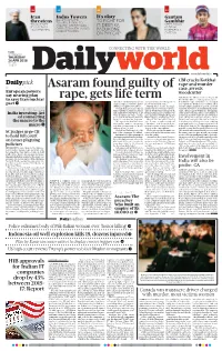 Asaram Found Guilty of Rape, Gets Life Term