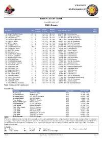 Entry List by Team