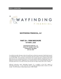 Firm Brochure October 1, 2020