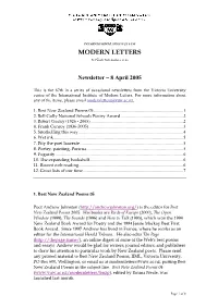 Newsletter – 8 April 2005