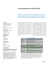 The Expanding Scope of Well Testing