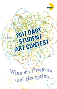 2017 DART STUDENT ART CONTEST Special Thanks for Providing Musical Accompaniment at This Event