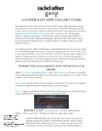 A Lower East Side Gallery Guide