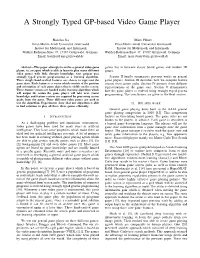 A Strongly Typed GP-Based Video Game Player