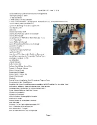DA WISH LIST June 13 2016 Page 1