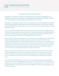 Holocaust Denial and Distortion