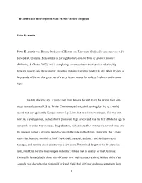 The Sixties and the Forgotten Man: a Non-Modest Proposal