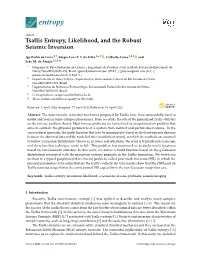 Tsallis Entropy, Likelihood, and the Robust Seismic Inversion