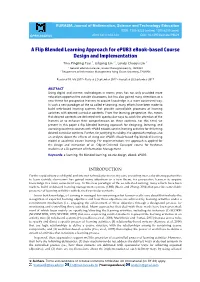 A Flip Blended Learning Approach for Epub3 Ebook-Based Course Design and Implementation