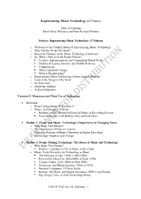 Experiencing Music Technology (4Th Edition)