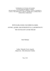 Gothic, Queer and Intertextual Labyrinths in the Novels by Louise Welsh