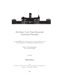On Monte Carlo Time-Dependent Variational Principles