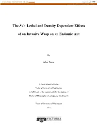 The Sub-Lethal and Density-Dependent Effects of An