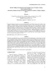 Benthic Molluscs Communities in the Intertidal Coast of Tanimbar Islands