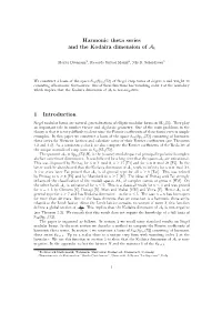 Harmonic Theta Series and the Kodaira Dimension of A6