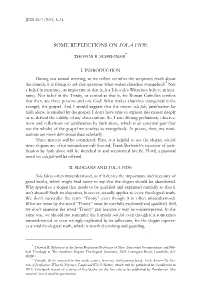 SOME REFLECTIONS on SOLA FIDE . . . Thomas R. Schreiner