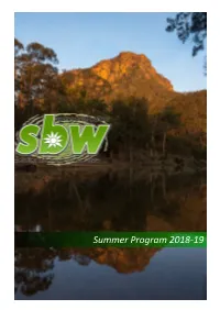 Summer Program 2018-19