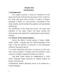 This Chapter Provides a Historical Framework For
