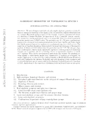 Algebraic Geometry of Topological Spaces I 3