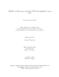 An Extension of Isabelle/UTP with Simpl-Like Control Flow