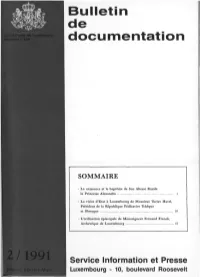 Bulletin De Documentation