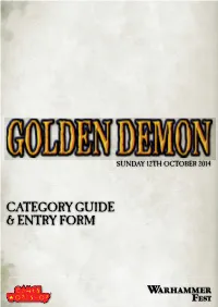 Category Guide & Entry Form