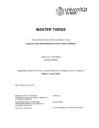 Master Thesis