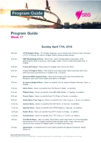 Program Guide Week 17