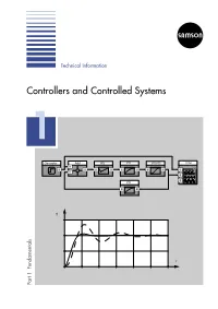 Controllers and Controlled Systems 1