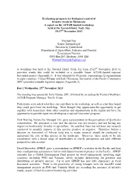 Evaluating Prospects for Biological Control of Invasive Weeds In