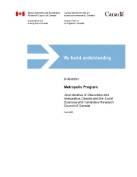 Evaluation of the Metropolis Joint Initiative Program