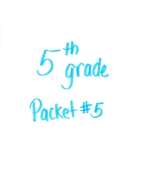 Grade 5 Packet 5.Pdf