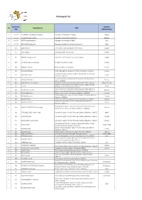 Participants' List
