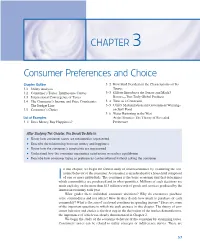 CHAPTER 3 Consumer Preferences and Choice 59