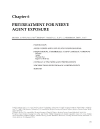 Chapter 6 PRETREATMENT for NERVE AGENT EXPOSURE