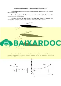 Critical Mach Number, Transonic Area Rule