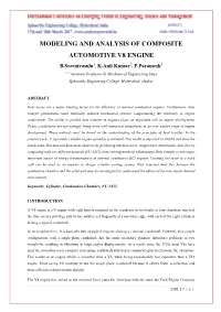 Modeling and Analysis of Composite Automotive V8