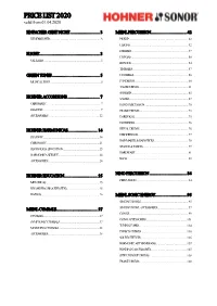 PRICE LIST 2020 Valid from 01.04.2020