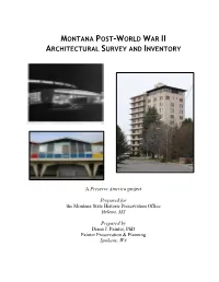 This Historic Context Report Is Intended To