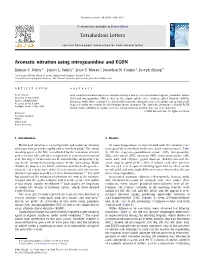Aromatic Nitration Using Nitroguanidine and EGDN Tetrahedron Letters