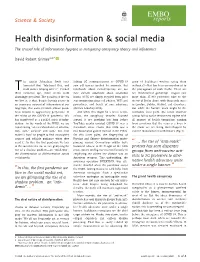 Health Disinformation &#X00026