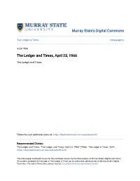 The Ledger and Times, April 23, 1966