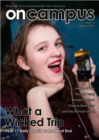 Year 11 Defy Gravity in the West End Advertisement