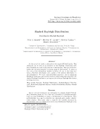 Slashed Rayleigh Distribution