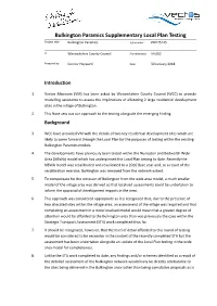 Bulkington Paramics Supplementary Local Plan Testing Project Title Bulkington Paramics Job Number VM175125