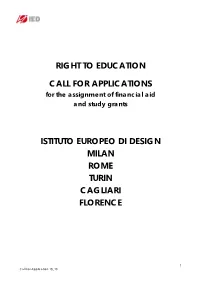 Right to Education Call for Applications Istituto