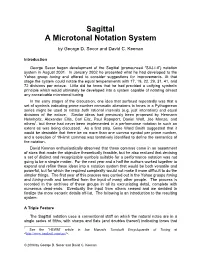 Sagittal a Microtonal Notation System