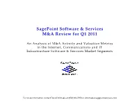 Software & Services M&A Review