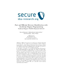 TR-SBA-Research-0512-01: Fast and Efficient Browser Identification With