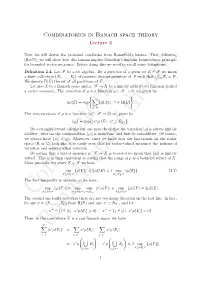Combinatorics in Banach Space Theory Lecture 2